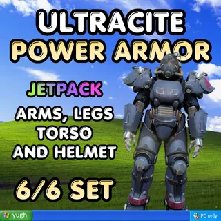 Power Armor | Ultracite Full Jet Pack Set | Jetpack Arms, Legs, Helmet, Torso |
