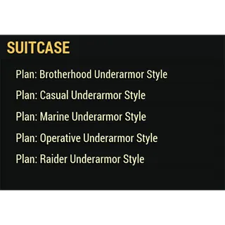 Plan | Underarmor Style Set of 5 Plans |