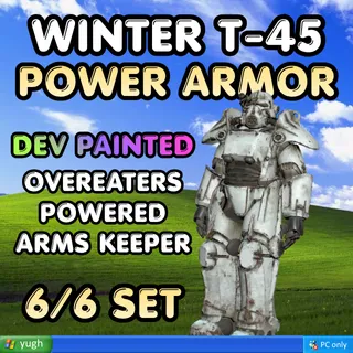 Power Armor | Winterized T-45 | ★ Overeaters ★★ Powered ★★★ Arms Keepers | Dev Paint |