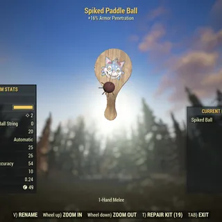 Dev Weapon | LVL 5 | Spiked Paddle Ball |