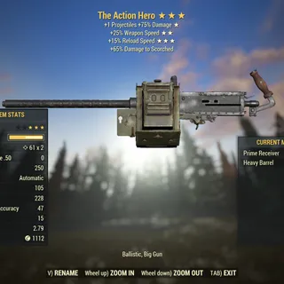 Survival | LVL 45 | The Action Hero | ★ Two Shot ★★ Rapid ★★★ Swift |