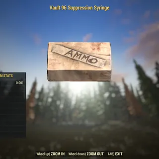 Dev Ammo | Vault 96 Suppression Syringe | Displayable |