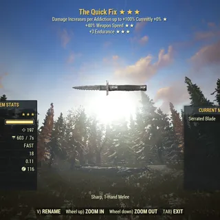 Survival | LVL 50 | The Quick Fix | ★ Junkies ★★ Rapid ★★★ Endurance |