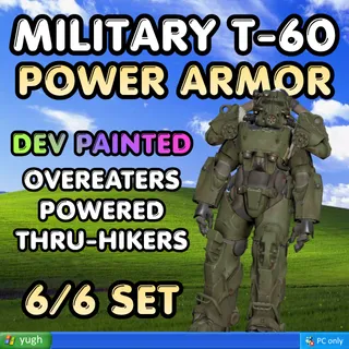 Power Armor | Military T-60 | ★ Overeaters ★★ Powered ★★★ Thru-Hikers | Dev Paint |