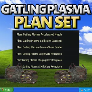 Plan | Gatling Plasma Set of 6 Mod Plans |
