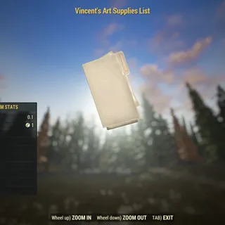 Rare Misc | Vincent's Art Supplies List | Displayable |