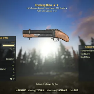 Survival | LVL 45 | Crushing Blow | ★ Intsagating ★★ Crippling |