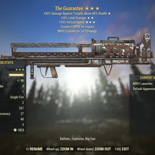 Survival | LVL 45 | The Guarantee | ★ Instigating ★★ Crippling ★★★ Swift |