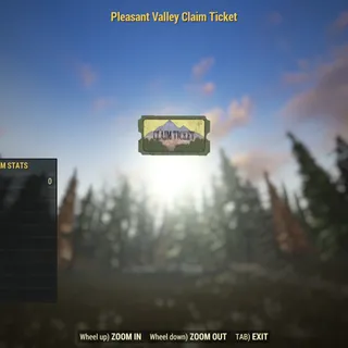 Rare Misc | Pleasant Valley Claim Ticket | Displayable |