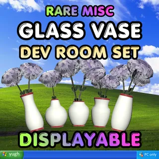 Rare Misc | DEV Glass Vase Bundle x15 | Displayable |