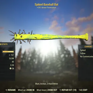Rare Weapon | LVL 5-45 | Yellow Baseball Bat |