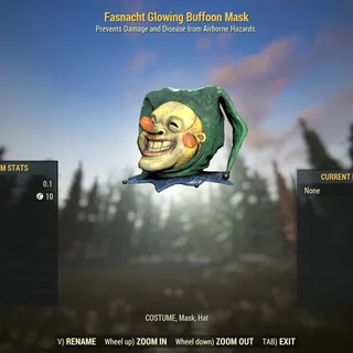 Rare Apparel | Fasnacht Glowing Buffoon Mask |