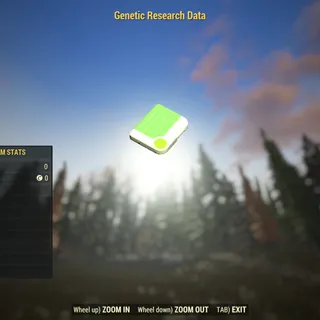 Rare Misc | Genetic Research Data | Displayable | Green Holotape |