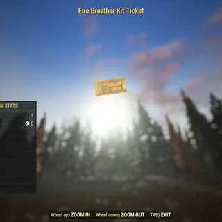 Rare Misc | Fire Breather Kit Ticket | Displayable |
