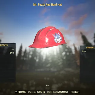 Dev Apparel | Mr. Fuzzy Red Hard Hat | 