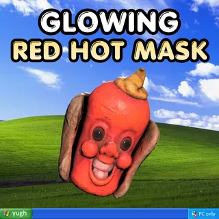 Apparel | Fasnacht Glowing Red Hot Mask |