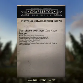Dev Note | Charleston Test Note | Displayable |