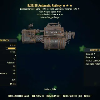 B/25/35  (Legacy) Invisible Railway Rifle (Piston)