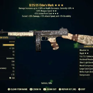 B/25/35 Elders Mark + Holy FIre