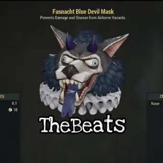Fasnacht Blue Devil Mask
