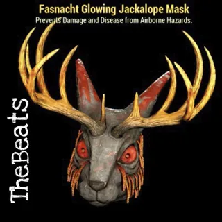 Glowing Jackalope Mask
