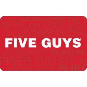 $25.00 USD Five Guys 