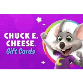 $50.00 USD Chuck E. Cheese