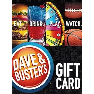 $50.00 USD Dave & Buster's