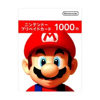 NINTENDO ESHOP CARD 1000 YEN | JAPAN ACCOUNT
