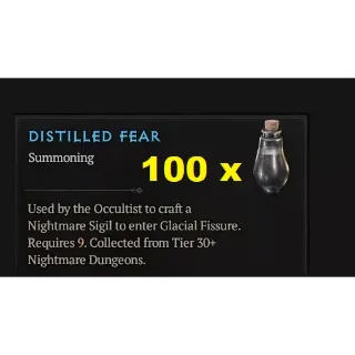 DIABLO 4 100 DISTILLED FEAR