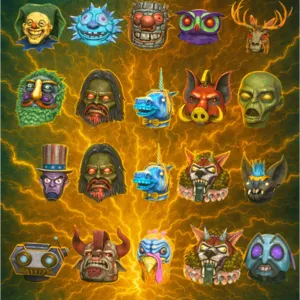 Full Glowing mask set 19