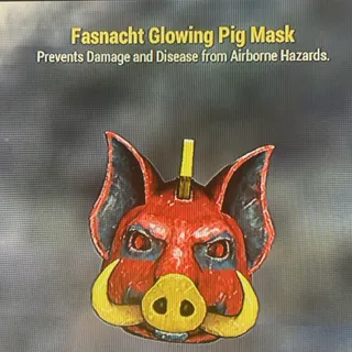 Glowing Pig Mask