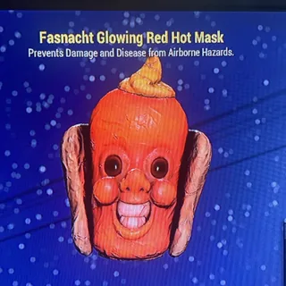 Glowing Red Hot Mask
