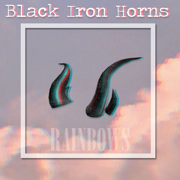 Limited Black Iron Horns In Game Items Gameflip - black iron horns roblox id
