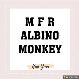MFR ALBINO MONKEY
