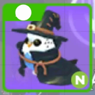Neon Budgie Witch