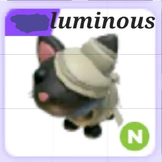 Neon Black Mummy Cat