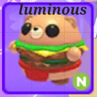 Neon Burger Bear