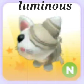 Neon White Mummy Cat