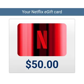 $50 USD Netflix