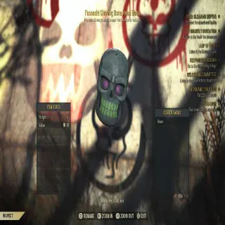 Glowing Bone Head Mask