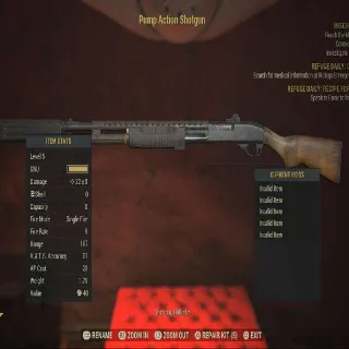 Nw Pump Action Shotgun