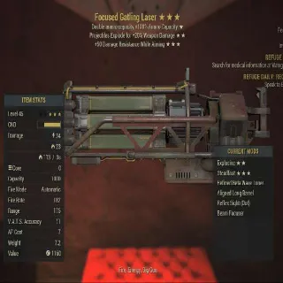 Rare D E Gatling Laser