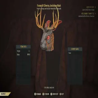 Glowing Jackalope Mask
