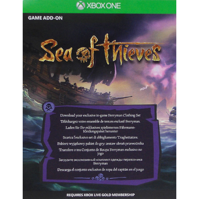 Sea Of Thieves Ferryman Dlc Clothing Set Exclusive Xbox One