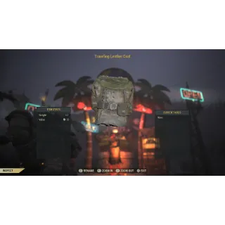 Traveling Leather Coat