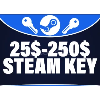 Minimum 25$-250$ Steam Key