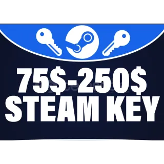 Minimum 75$-250$ Steam Key