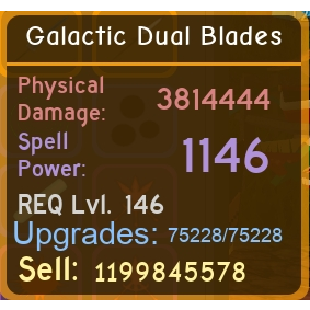 Gear Dq Galactic Dual Blade In Game Items Gameflip - light sword roblox gear id