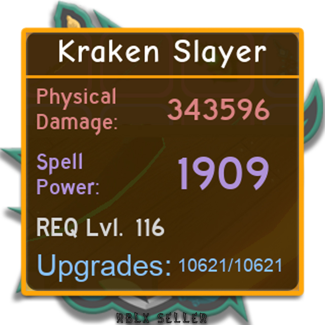 Gear Kraken Slayer In Game Items Gameflip - kraken roblox dungeon quest